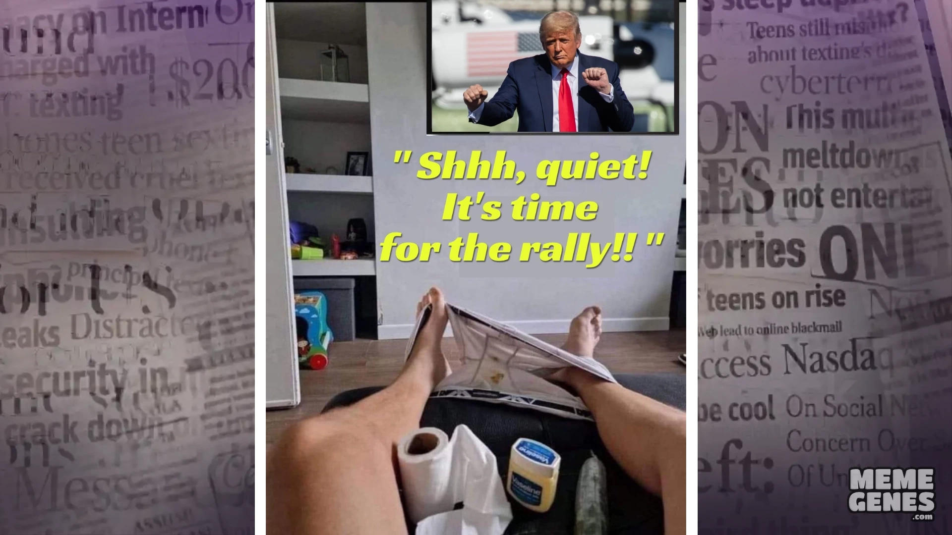 Shhh, it's time for the Trump Rally - Featured image